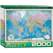 Eurographics 20557 Map of the World Puzzle 2000pc Jigsaw Puzzle
