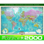 Eurographics 20557 Map of the World Puzzle 2000pc Jigsaw Puzzle
