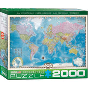Eurographics 20557 Map of the World Puzzle 2000pc Jigsaw Puzzle