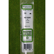 Evergreen 00243 Half Round 0.100 x 14in / 2.5mm x 36cm - 3