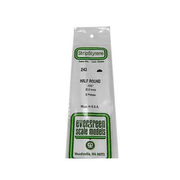 Evergreen 00243 Half Round 0.100 x 14in / 2.5mm x 36cm - 3