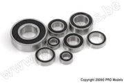 G-Force 0500-016 Chrome Ball Bearing ABEC 3 rubber shielded 8X22X7 - 608-2RS (4 pcs)