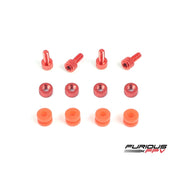 FuriousFPV Flight Controller CNC Dampening Set M3 Red