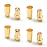 G-Force 1000-007 6mm Gold Connector Male + Female (4pairs)