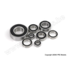 G-Force 0500-017 Chrome Ball Bearing ABEC 3 rubber shielded 10X15X4 - 6700-2RS (4 pcs)