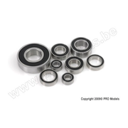 G-Force 0500-017 Chrome Ball Bearing ABEC 3 rubber shielded 10X15X4 - 6700-2RS (4 pcs)