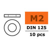 G-Force 0154-002 Washer M2 Galvanised Steel (10 pcs)