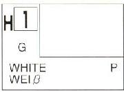 Mr Hobby (Gunze) H001 Aqueous Gloss White Acrylic Paint 10ml