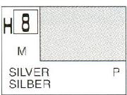 Mr Hobby (Gunze) H008 Aqueous Metallic Silver Acrylic Paint 10ml