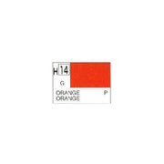 Mr Hobby (Gunze) H014 Aqueous Gloss Orange Acrylic Paint 10ml