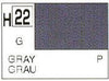 Mr Hobby (Gunze) H022 Aqueous Gloss Grey Acrylic Paint 10ml
