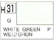 Mr Hobby (Gunze) H031 Aqueous Gloss White Green Acrylic Paint 10ml