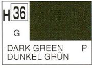 Mr Hobby (Gunze) H036 Aqueous Gloss Dark Green Acrylic Paint 10ml