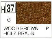 Mr Hobby (Gunze) H037 Aqueous Gloss Wood Brown Acrylic Paint 10ml