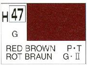 Mr Hobby (Gunze) H047 Aqueous Semi-Gloss Red Brown Acrylic Paint 10ml