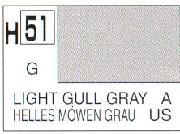 Mr Hobby (Gunze) H051 Aqueous Gloss Light Gull Grey Acrylic Paint 10ml