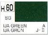 Mr Hobby (Gunze) H060 Aqueous Semi-Gloss IJA Green Acrylic Paint 10ml
