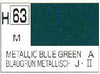 Mr Hobby (Gunze) H063 Aqueous Metallic Blue Green Acrylic Paint 10ml