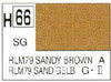 Mr Hobby (Gunze) H066 Aqueous Semi Gloss Sandy Brown Acrylic Paint 10ml
