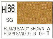 Mr Hobby (Gunze) H066 Aqueous Semi Gloss Sandy Brown Acrylic Paint 10ml