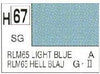 Mr Hobby (Gunze) H067 Aqueous Semi-Gloss RLM Light Blue Acrylic Paint 10ml