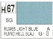 Mr Hobby (Gunze) H067 Aqueous Semi-Gloss RLM Light Blue Acrylic Paint 10ml