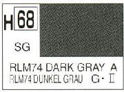 Mr Hobby (Gunze) H068 Aqueous Semi-Gloss RLM Dark Grey Acrylic Paint 10ml