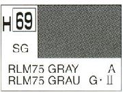 Mr Hobby (Gunze) H069 Aqueous Semi-Gloss RLM Dark Grey Acrylic Paint 10ml