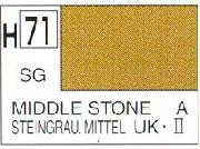 Mr Hobby (Gunze) H071 Aqueous Semi Gloss Middle Stone Acrylic Paint 10ml