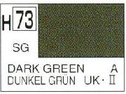 Mr Hobby (Gunze) H073 Aqueous Semi-Gloss Dark Green Acrylic Paint 10ml
