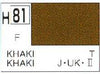 Mr Hobby (Gunze) H081 Aqueous Flat Khaki Acrylic Paint 10ml