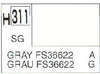 Mr Hobby (Gunze) H311 Aqueous Semi-Gloss Grey FS36622 Acrylic Paint 10ml