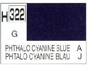 Mr Hobby (Gunze) H322 Aqueous Gloss Cyan Blue Acrylic Paint 10ml