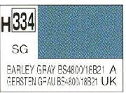Mr Hobby (Gunze) H334 Aqueous Semi-Gloss Barley Grey BS4800/18B21 Acrylic Paint 10ml
