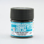 Mr Hobby (Gunze) H416 Aqueous Semi-Gloss Black Grey Acrylic Paint 10ml