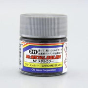 Mr Hobby (Gunze) MC211 Mr Metal Chrome Silver Lacquer Paint 10ml