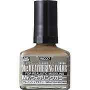 Mr Hobby (Gunze) WC07 Mr Weathering Color Grey Brown Oil Wash 40ml