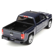 GT Spirit GT212 1/18 Chevrolet Silverado Centennial Edition 2018 Steel Blue Metallic | Metro Hobbies