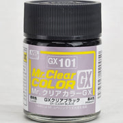 Mr Hobby (Gunze) GX101 Mr Clear Color GX Clear Black Lacquer Paint 18ml