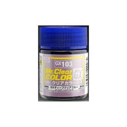 Mr Hobby (Gunze) GX103 Mr Clear Color GX Clear Blue Lacquer Paint 18ml