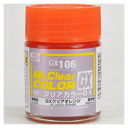 Mr Hobby (Gunze) GX106 Mr Clear Color GX Clear Orange Lacquer Paint 18ml
