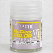 Mr Hobby (Gunze) GX110 Mr Clear Color GX Clear Silver Lacquer Paint 18ml