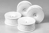 Tamiya 53475 24mm Dish Wheels 4pce White 2pcs