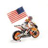 Minichamps 122061169 1/12 Honda RC211V No.69 Nicky Hayden 2006 MotoGP World Champion with Figurine & Flag