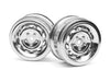 HPI 1/10 Vintage Wheel 26mm (Chrysler Cuda) Chrome 2pcs