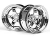HPI 3592 Work Meister S1 Wheel 26mm Chrome Offset 2pcs