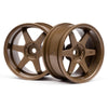 HPI 3848 TE37 Wheel 26mm Bronze 6mm Off Set