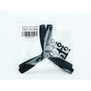 HQ Triple Bullnose 5x4.5x3 Pusher Prop Black