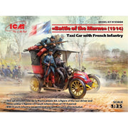 ICM 1/35 Battle of the Marne 1914 Taxi car with French Infantry
