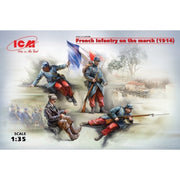 ICM 1/35 French Infantry on the March 1914 4 Figures